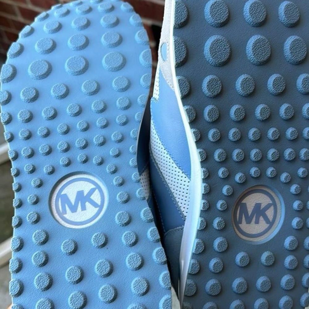 Michael Kors Men's Blue and White Sneakers - Picture 3 of 3